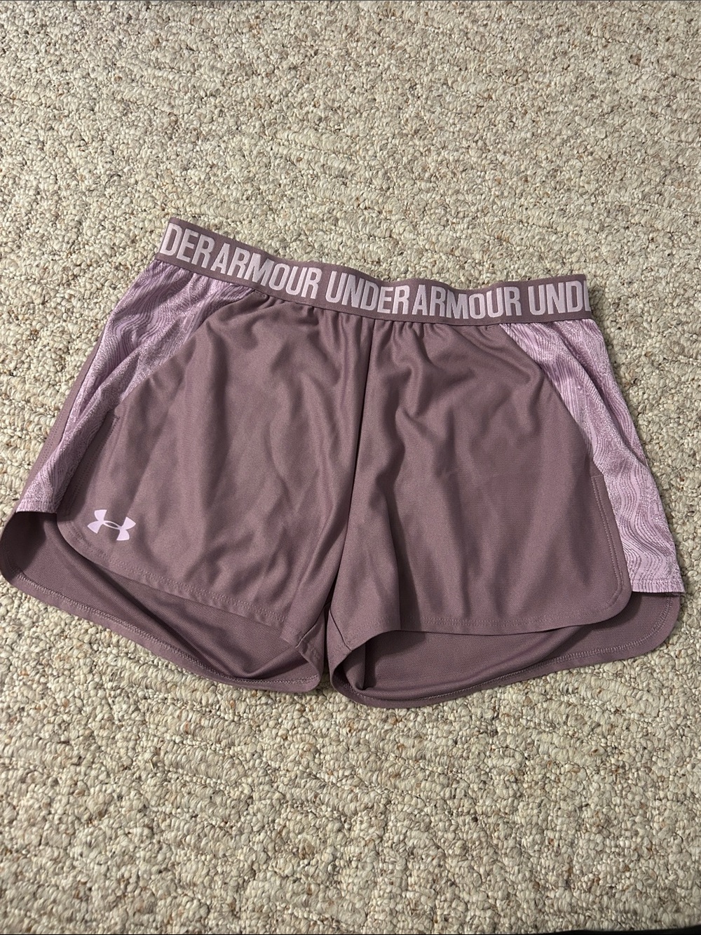 Under Armour Lavender Athletic Performance Shorts Medium